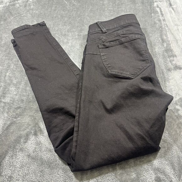 Democracy Jeans Women's 12 Black Ab Technology Skinny Mid-Rise Straight‎ Denim - Picture 8 of 13